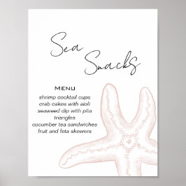 Sea You Soon Baby Shower Matbuffé Poster