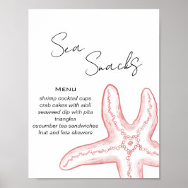 Sea You Soon Baby Shower Matbuffé Poster