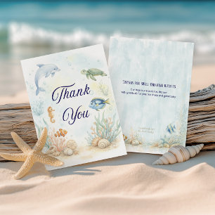 Sea You Soon Baby Shower Tack Kort