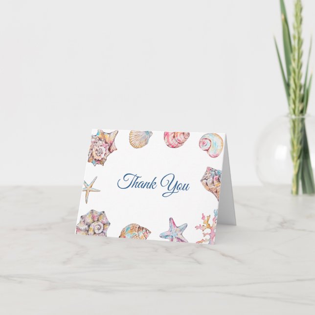 Sea You Soon Baby Shower Tack Kort (Framsida)