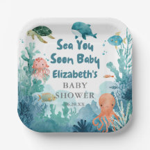 Sea You Soon Baby Söt Under havet Baby Shower