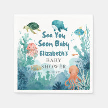 Sea You Soon Baby Söt Under havet Baby Shower