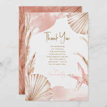 Sea You Soon Baby Thank You Card | Coastal Boho