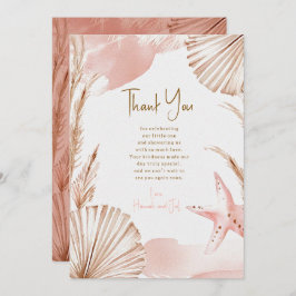 Sea You Soon Baby Thank You Card | Coastal Boho Tack Kort