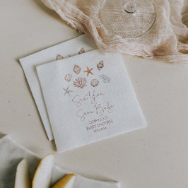 Sea You Soon Coastal Baby Shower Pappersservett