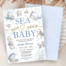 Sea You Soon Modern Pojke Hav Ocean Bebis Bebis Sh