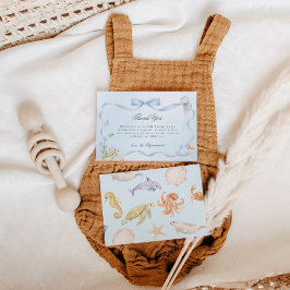 Sea You Soon Rococo Baby Shower Tack Kort