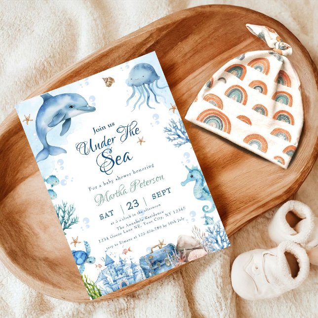 Sea You Soon Seashell Baby Shower Inbjudningar (Skapare uppladdad)