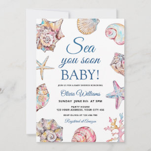 Sea You Soon Snigelskald Invitation Inbjudningar
