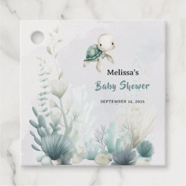 Sea You Soon Turtle Undersea Baby Shower Gåvor Etiketter