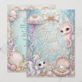 Sea You Soon Under the Sea Baby Shower Tack Anteckningskort