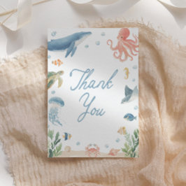 Sea You Soon Under the Sea Baby Shower Tack Kort