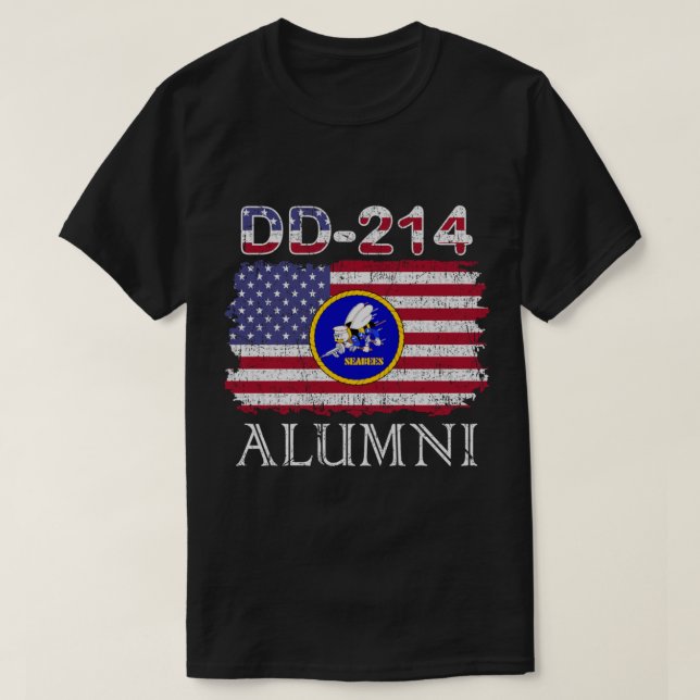 Seabees Alumni Dd-214 Seabees Veteran Dd214 Gift T T Shirt (Design framsida)