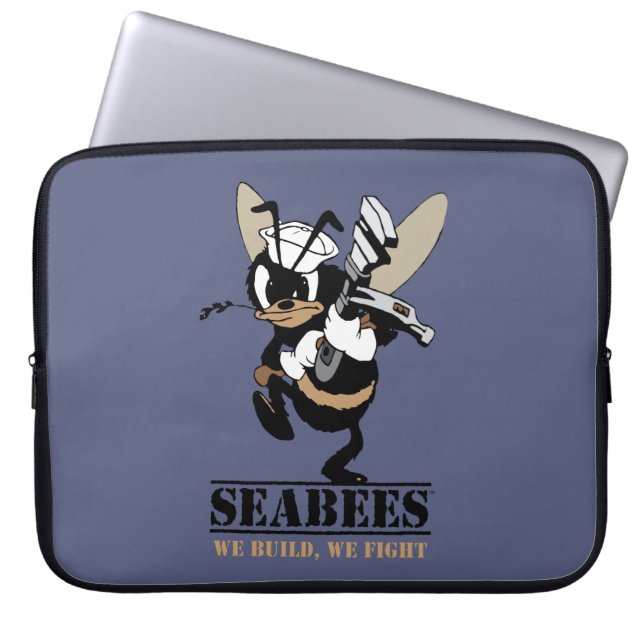 Seabees som vi bygger oss, slåss bärbar dator laptop sleeve (Framsidan)