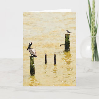 Seabird Blank Greeting Card Kort