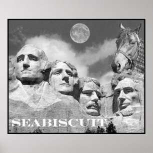 Seabiscuit är på Mount Rushmore! Poster
