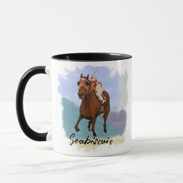 “Seabiscuit” – Champion Horse - Personalize Your Mugg (Vänster)