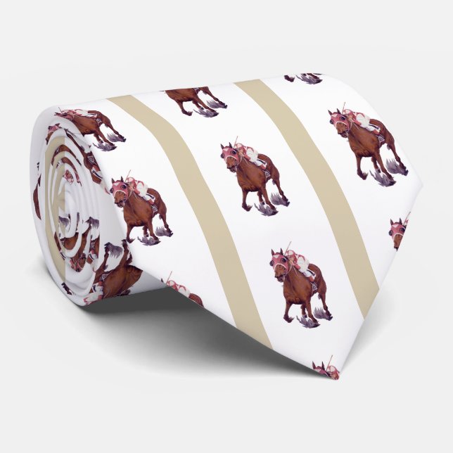 Seabiscuit Defeats Krig amiral i Tävling Neck Tie Slips (Rullad)