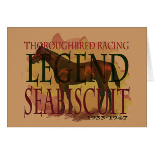 Seabiscuit - Thoroughbredtävlalegend Hälsningskort