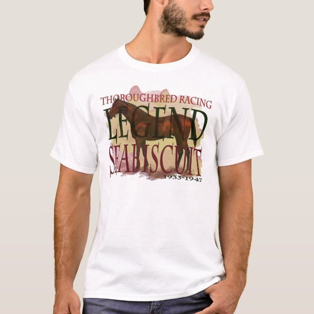 Seabiscuit - Thoroughbredtävlalegend T Shirt (Framsida)