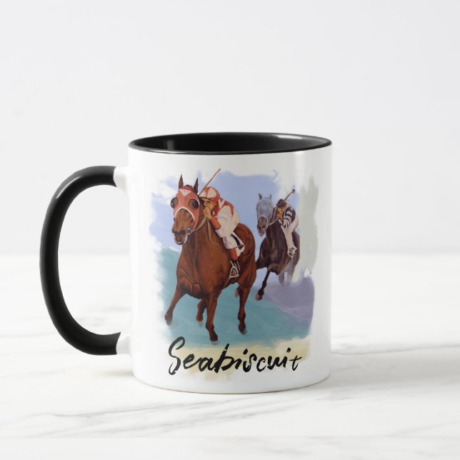 “Seabiscuit” vs War Admiral  - Personalize Your Mugg (Vänster)