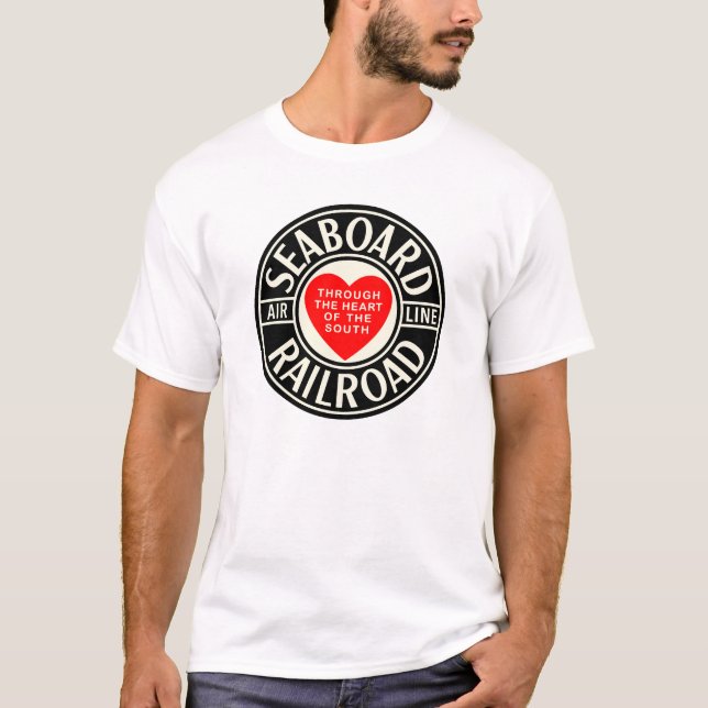 Seaboard Coast Line Railroad T Shirt (Framsida)