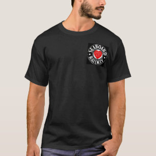 Seaboardluft fodrar den järnväg hjärtalogotypen t shirt