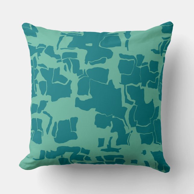 Seabolt Blue-Abstrakt Kudde (Framsida)