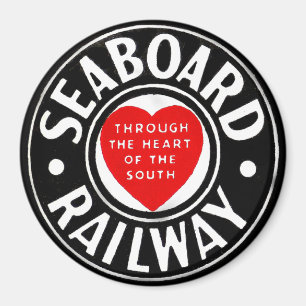 Seaboterade Luft Line Railway Heart Logotyp Magnet