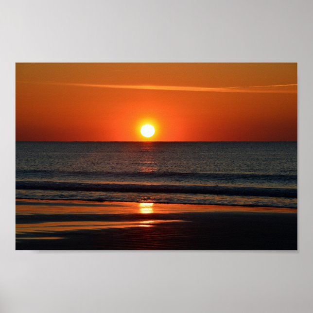 Seabrook Island Beach Sunrise Poster (Framsidan)