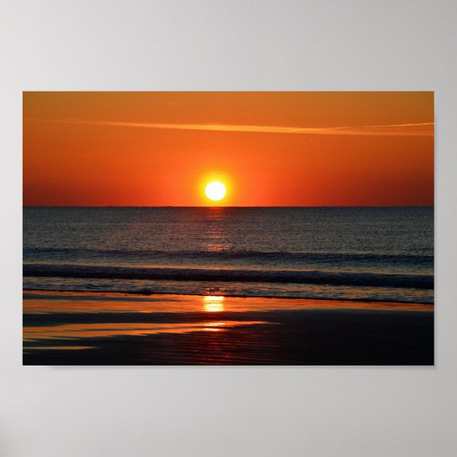 Seabrook Island Beach Sunrise Poster (Framsidan)