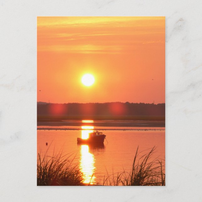 Seabrook New Hampshire Sunset-Postcard Vykort (Framsida)