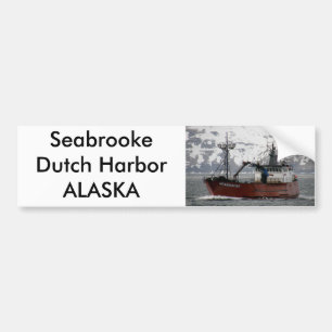 Seabrooke krabbafartyg i den holländska hamnen, bildekal