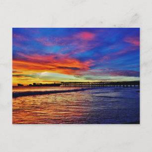 Seacliff Beach Sunset. Santa Cruz, CA. Vykort