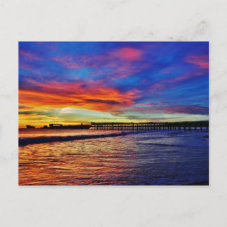 Seacliff Beach Sunset. Santa Cruz, CA. Vykort