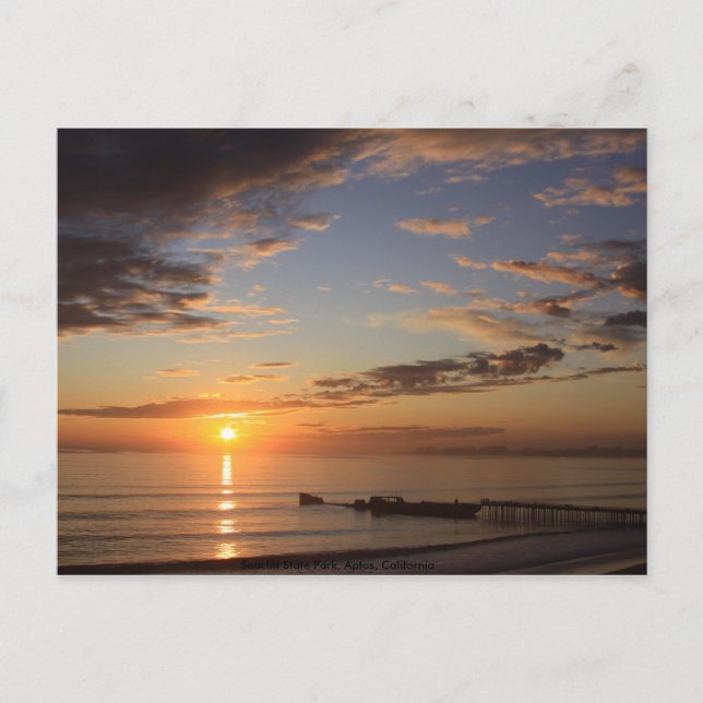 Seacliff State Park, Aptos... Vykort (Framsida)