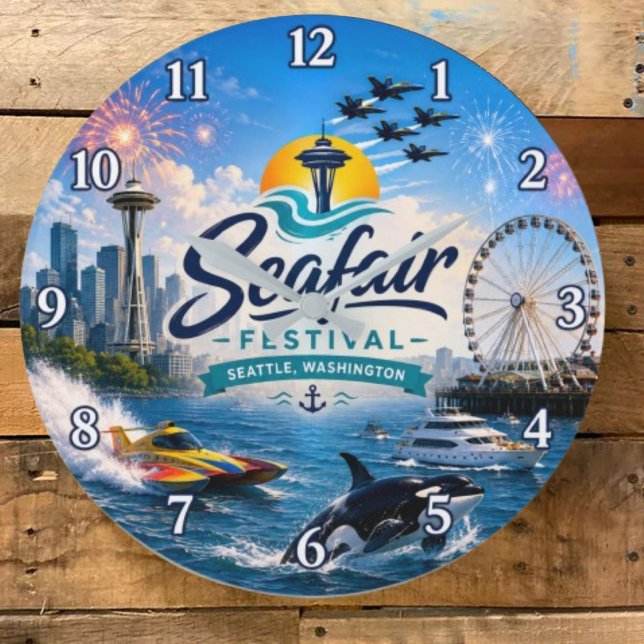 Seafair Festival Seattle Washington Nautical  Stor Klocka (Skapare uppladdad)