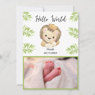 Seafaridjur av hej baby lejona kung meddelande