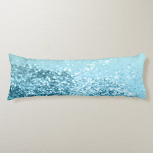 Seafoam Aqua Ocean SJÖJUNGFRU Girls Glitter #3 Kroppskudde