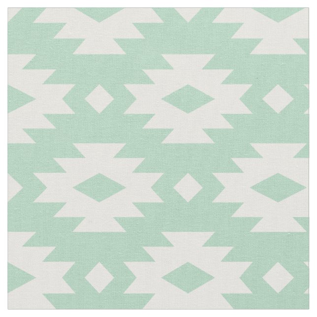 Seafoam Aztec Tyg (Närbild)