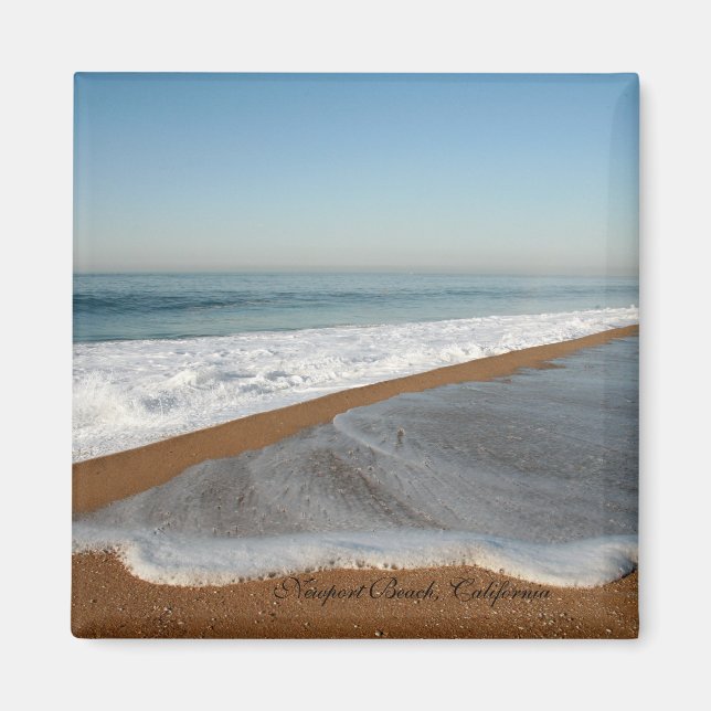Seafoam Beach Magnet Square (Framsidan)