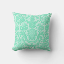 Seafoam Damask Kudde