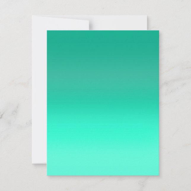 Seafoam Fade Anteckningskort (Framsida)