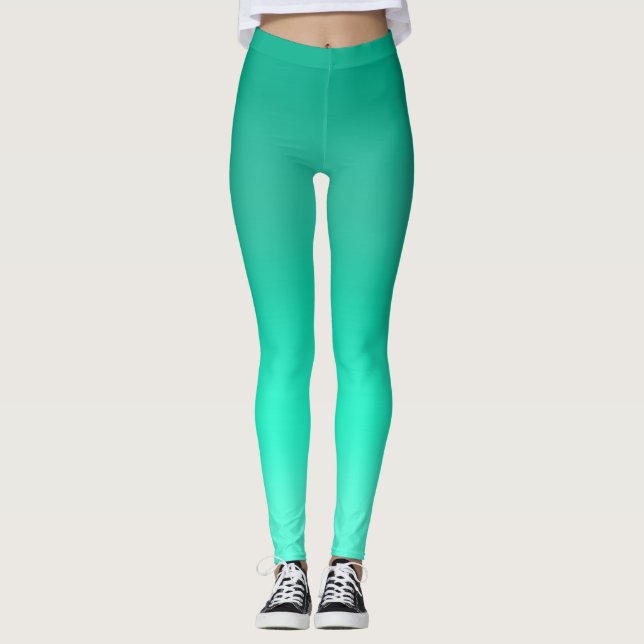 Seafoam Fade Leggings (Framsida)