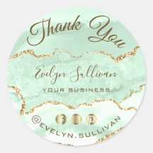 Seafoam Grönt Agate Tack