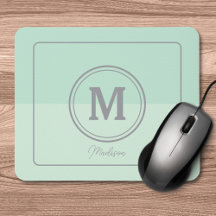 Seafoam Grönt Anpassningsbar Monogram Namn