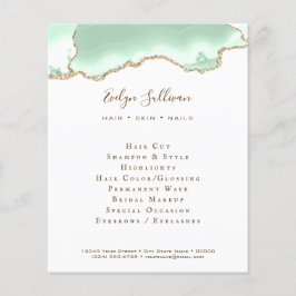 Seafoam grönt-flygare flygblad