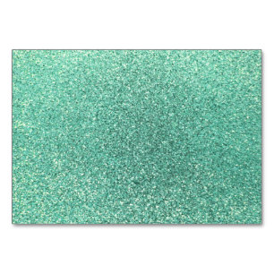 Seafoam grönt glitter bordsnummer