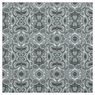 Seafoam Grönt Grått Bali Batik Stil Mönster Tyg