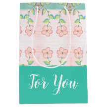 Seafoam-Grönt med Blommigt